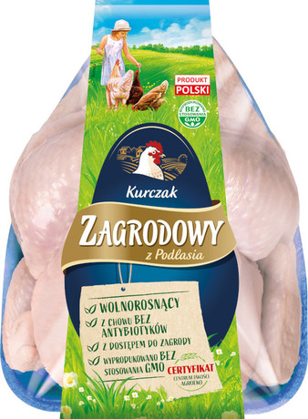 Kurczak zagrodowy z Podlasia (średnia waga 2,2 kg)