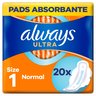 Always Ultra Normal (R1) Ze Skrzydełkami Podpaski 20 Sztuk
