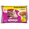 Whiskas 1+ lat Karma pełnoporcjowa smaki drobiowe w galaretce 400 g (4 x 100 g) stokrotka.pl