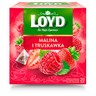 Loyd Herbatka owocowa aromatyzowana o smaku maliny i truskawki 40 g (20 x 2 g)