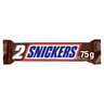 Snickers Baton z nadzieniem i orzeszkami ziemnymi w karmelu i czekoladzie 75 g (2 x 37,5 g) stokrotka.pl