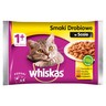 Whiskas 1+ lat Karma pełnoporcjowa smaki drobiowe w sosie 400 g (4 x 100 g) stokrotka.pl