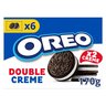 Oreo Double Ciastka kakaowe z nadzieniem o smaku waniliowym 170 g (12 sztuk)