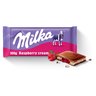 Milka Czekolada mleczna z nadzieniem o smaku malinowym 100 g stokrotka.pl