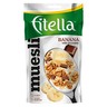 Fitella Musli chrupkie bananowe z kawałkami czekolady i nasionami chia 50 g stokrotka.pl