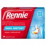 Rennie Antacidum Tabletki do ssania smak miętowy 24 tabletki
