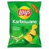 Lay's Chipsy ziemniaczane karbowane o smaku zielona cebulka 210 g stokrotka.pl
