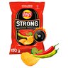 Lay's Strong Chipsy ziemniaczane karbowane o smaku ostrego chilli i limonki 130 g stokrotka.pl
