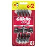 Gillette Blue3 Nitro Jednorazowa maszynka do golenia dla mężczyzn, 6+2 sztuki stokrotka.pl