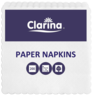Clarina Serwetki ząbkowane 15x15cm 200 szt.