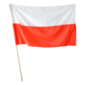 Flaga narodowa na drzewcu