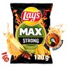 Lay's Max Strong Chipsy ziemniaczane karbowane o smaku sera i ostrej papryki 120 g stokrotka.pl
