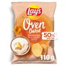 Lay's Oven Baked Pieczone formowane chipsy ziemniaczane o smaku kurek w śmietanowym sosie 110 g