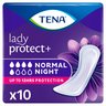 TENA Lady Normal Night Pieluchy anatomiczne na noc 10 sztuk