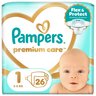 Pampers Premium Care, Rozmiar 1, 26 pieluszki, 2kg-5kg