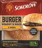 Sokołów burger wołowy w bułce z serem 155 g